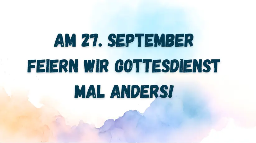 Plakat Gottesdienst mal anders